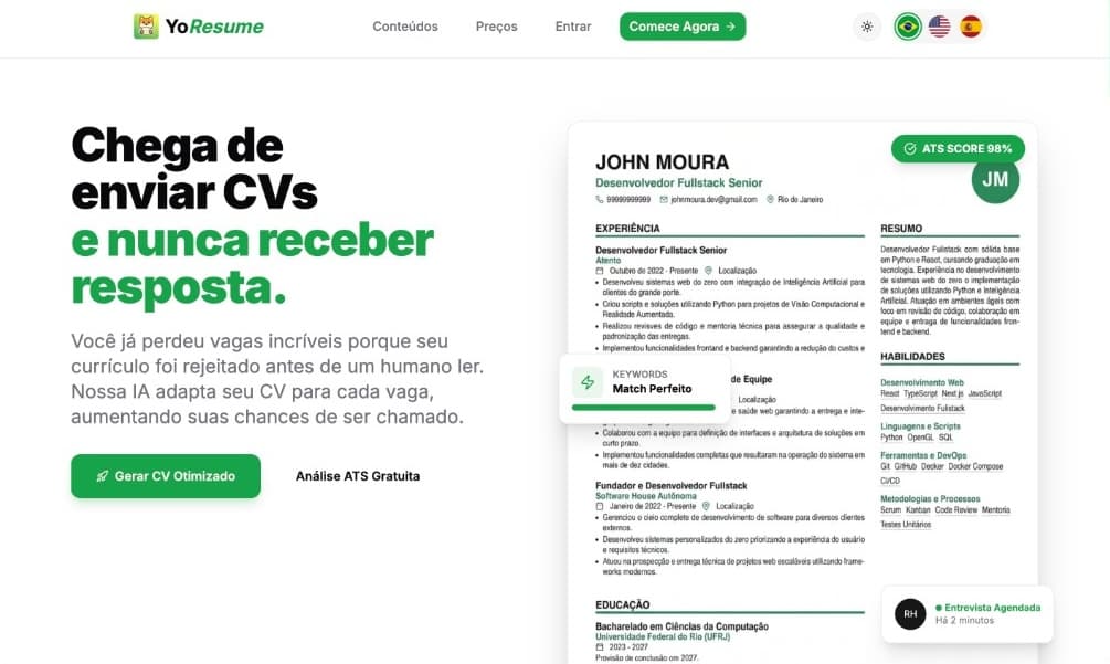 YoResume screenshot 1